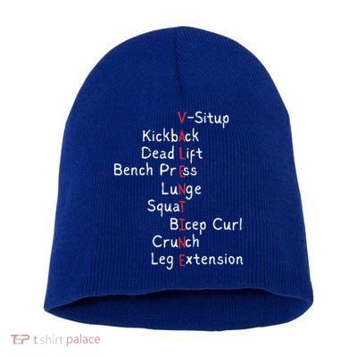 A Valentines Day Gym Workout Exercises Short Acrylic Beanie