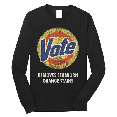 Antitrump Vote Detergent Funny Vintage Long Sleeve Shirt