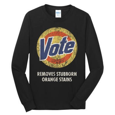 Antitrump Vote Detergent Funny Vintage Tall Long Sleeve T-Shirt