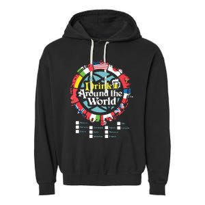 Adult Vacation Drinking Showcase Garment-Dyed Fleece Hoodie