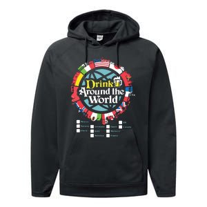 Adult Vacation Drinking Showcase Performance Fleece Hoodie