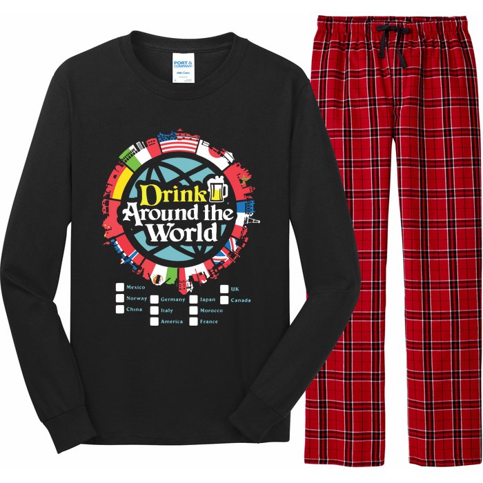 Adult Vacation Drinking Showcase Long Sleeve Pajama Set