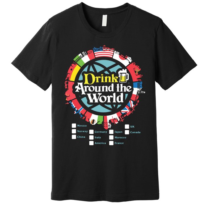 Adult Vacation Drinking Showcase Premium T-Shirt