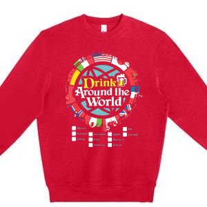 Adult Vacation Drinking Showcase Premium Crewneck Sweatshirt