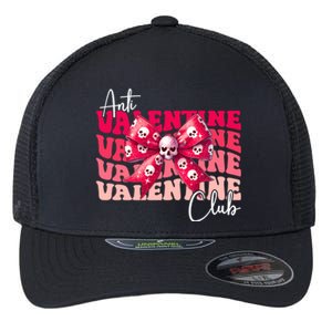 Anti Valentines Day Club Coquette Bow Vday For Single Gift Flexfit Unipanel Trucker Cap