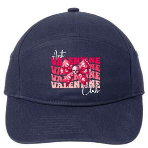 Anti Valentines Day Club Coquette Bow Vday For Single Gift 7-Panel Snapback Hat