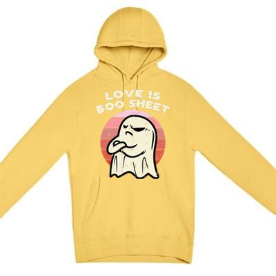 Anti Valentines Day Ghost Love Boo Sheet Single Awareness Premium Pullover Hoodie