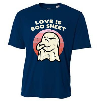 Anti Valentines Day Ghost Love Boo Sheet Single Awareness Cooling Performance Crew T-Shirt