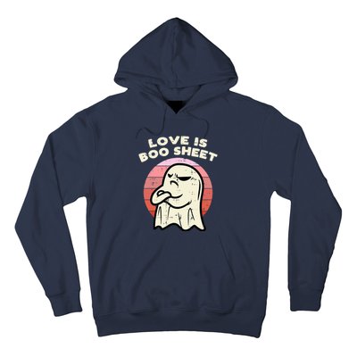 Anti Valentines Day Ghost Love Boo Sheet Single Awareness Hoodie