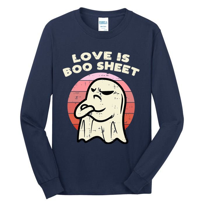 Anti Valentines Day Ghost Love Boo Sheet Single Awareness Tall Long Sleeve T-Shirt