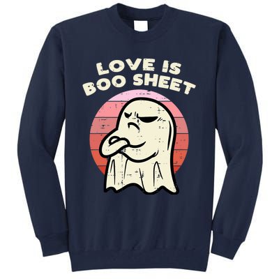 Anti Valentines Day Ghost Love Boo Sheet Single Awareness Tall Sweatshirt