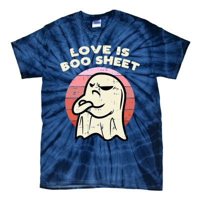 Anti Valentines Day Ghost Love Boo Sheet Single Awareness Tie-Dye T-Shirt