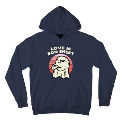 Anti Valentines Day Ghost Love Boo Sheet Single Awareness Tall Hoodie