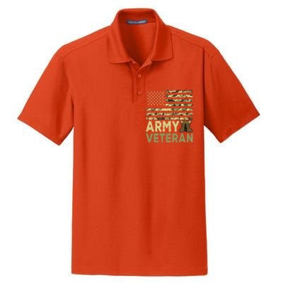 Army Veteran Day For Proud Veteran Grandpa Dad Veteran Day Gift Dry Zone Grid Polo