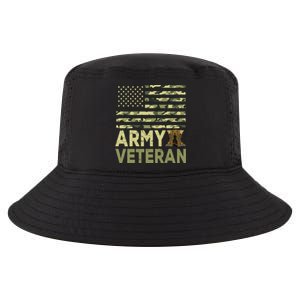 Army Veteran Day For Proud Veteran Grandpa Dad Veteran Day Gift Cool Comfort Performance Bucket Hat