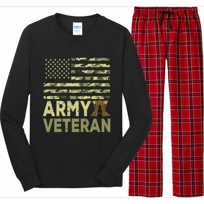 Army Veteran Day For Proud Veteran Grandpa Dad Veteran Day Gift Long Sleeve Pajama Set