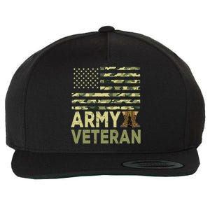 Army Veteran Day For Proud Veteran Grandpa Dad Veteran Day Gift Wool Snapback Cap