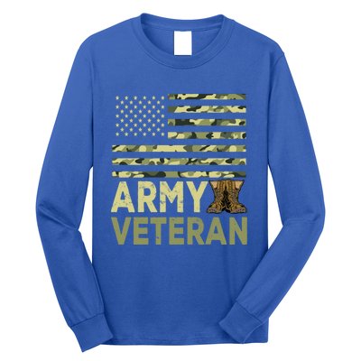 Army Veteran Day For Proud Veteran Grandpa Dad Veteran Day Gift Long Sleeve Shirt