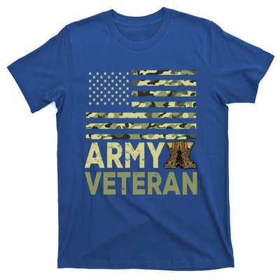 Army Veteran Day For Proud Veteran Grandpa Dad Veteran Day Gift T-Shirt