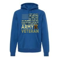 Army Veteran Day For Proud Veteran Grandpa Dad Veteran Day Gift Premium Hoodie