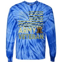 Army Veteran Day For Proud Veteran Grandpa Dad Veteran Day Gift Tie-Dye Long Sleeve Shirt