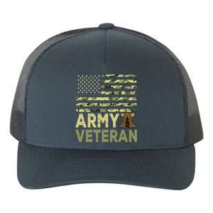 Army Veteran Day For Proud Veteran Grandpa Dad Veteran Day Gift Yupoong Adult 5-Panel Trucker Hat