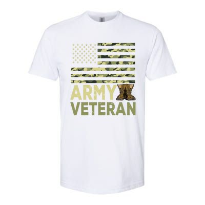 Army Veteran Day For Proud Veteran Grandpa Dad Veteran Day Gift Softstyle CVC T-Shirt