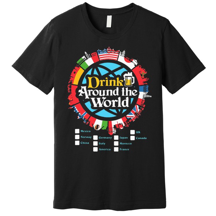 Adult Vacation Drinking Showcase Premium T-Shirt