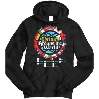 Adult Vacation Drinking Showcase Tie Dye Hoodie