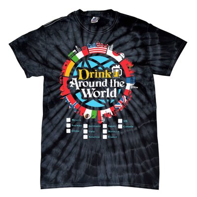 Adult Vacation Drinking Showcase Tie-Dye T-Shirt