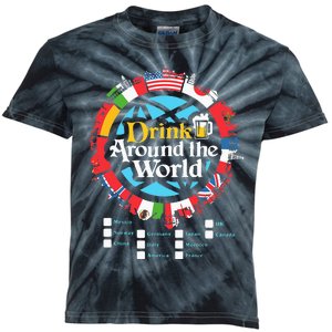 Adult Vacation Drinking Showcase Kids Tie-Dye T-Shirt