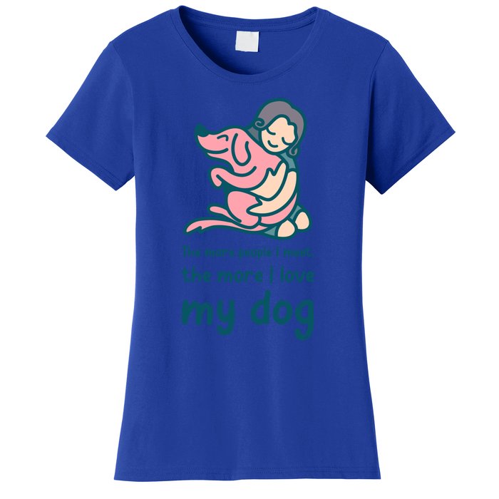 Anti Valentine Day Dog Lover Gift Women's T-Shirt