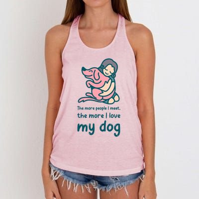 Anti Valentine Day Dog Lover Gift Women's Knotted Racerback Tank