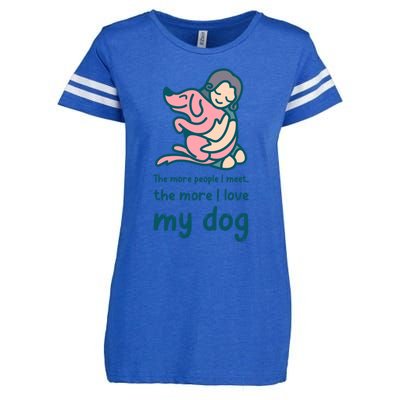 Anti Valentine Day Dog Lover Gift Enza Ladies Jersey Football T-Shirt