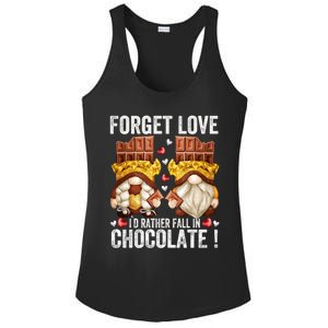 Anti Valentines Day Gnome Cute Gift Unique Chocolate Lover Gift Ladies PosiCharge Competitor Racerback Tank