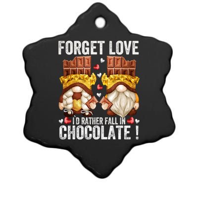 Anti Valentines Day Gnome Cute Gift Unique Chocolate Lover Gift Ceramic Star Ornament