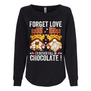 Anti Valentines Day Gnome Cute Gift Unique Chocolate Lover Gift Womens California Wash Sweatshirt