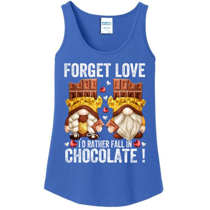 Anti Valentines Day Gnome Cute Gift Unique Chocolate Lover Gift Ladies Essential Tank