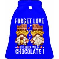 Anti Valentines Day Gnome Cute Gift Unique Chocolate Lover Gift Ceramic Bell Ornament