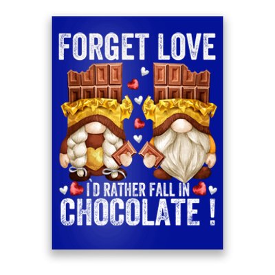 Anti Valentines Day Gnome Cute Gift Unique Chocolate Lover Gift Poster