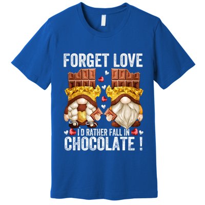 Anti Valentines Day Gnome Cute Gift Unique Chocolate Lover Gift Premium T-Shirt