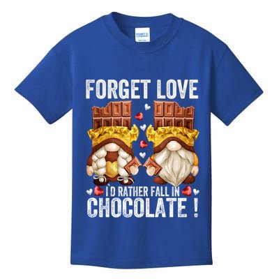 Anti Valentines Day Gnome Cute Gift Unique Chocolate Lover Gift Kids T-Shirt