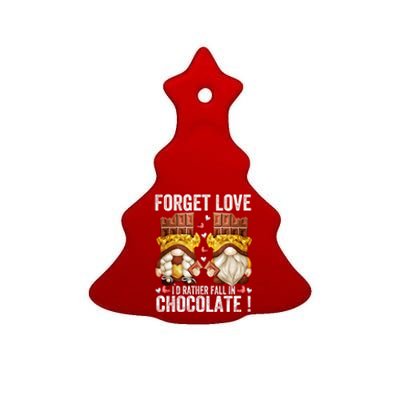 Anti Valentines Day Gnome Cute Gift Unique Chocolate Lover Gift Ceramic Tree Ornament