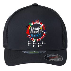 Adult Vacation Drinking Countries International National Flexfit Unipanel Trucker Cap