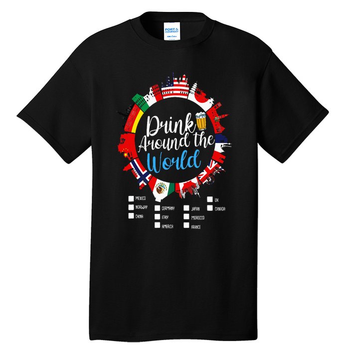 Adult Vacation Drinking Countries International National Tall T-Shirt