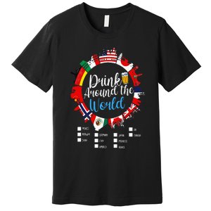 Adult Vacation Drinking Countries International National Premium T-Shirt