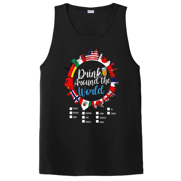 Adult Vacation Drinking Countries International National PosiCharge Competitor Tank