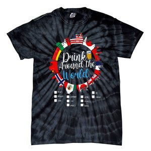 Adult Vacation Drinking Countries International National Tie-Dye T-Shirt