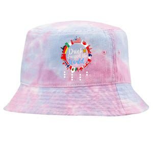 Adult Vacation Drinking Countries International National Tie-Dyed Bucket Hat