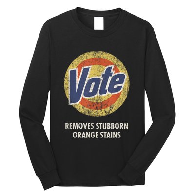 AntiTrump Vote Detergent Funny Vintage Long Sleeve Shirt